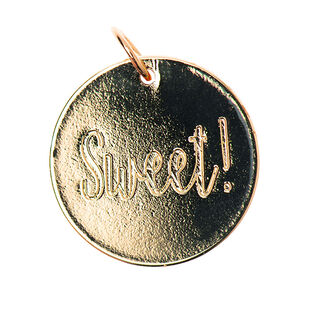 Hanger Sweet [Ø17 mm] | Rico Design – goud metalen, 