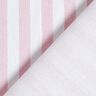 Decostof Half panama Lengtestrepen – roos/wit,  thumbnail number 4
