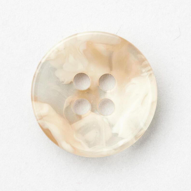 4-gats knoop gemarmerd [Ø 15 mm] – creme/beige,  image number 1