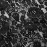 Fijn kantstof bloemenmotief – zwart,  thumbnail number 2