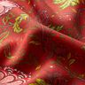 Viscosestof Paisley bloemen – karmijnrood/vuurrood,  thumbnail number 2