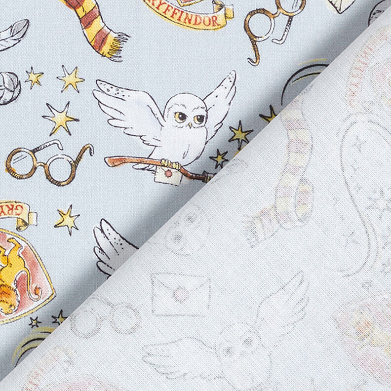 Cretonne Licentiestof "Harry Potter" memorabilia Griffoendor | Warner Bros. – zilvergrijs,  image number 4