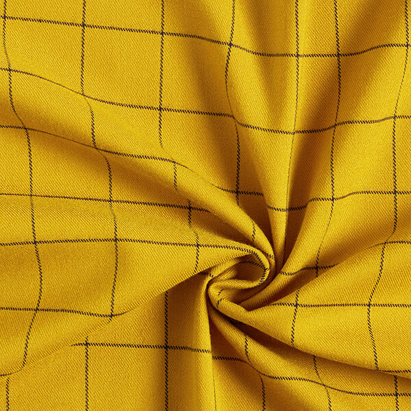 Viscosemix stretch ruiten – mosterd/zwart, image number 3