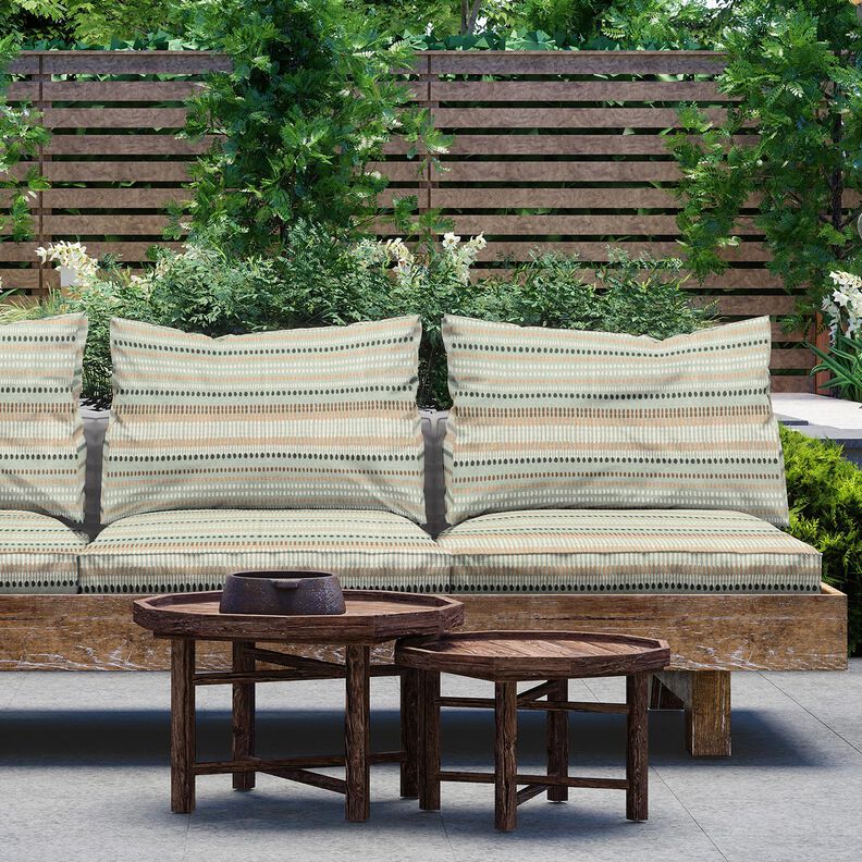 Outdoorstof Canvas Punten – eucalyptus/lichtbruin,  image number 5