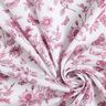 Viscosestof Bloemen en vlinders – wit/druif,  thumbnail number 3