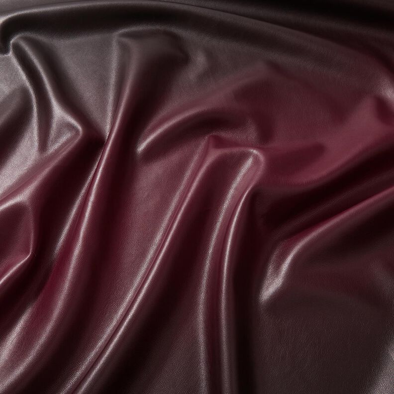 Imitatieleer Kleurverloop | Katia Fabrics – zwart/bordeauxrood,  image number 2