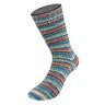 LANDLUST Sockenwolle „Bunte Ringel“, 100g | Lana Grossa – blauw/rood,  thumbnail number 1