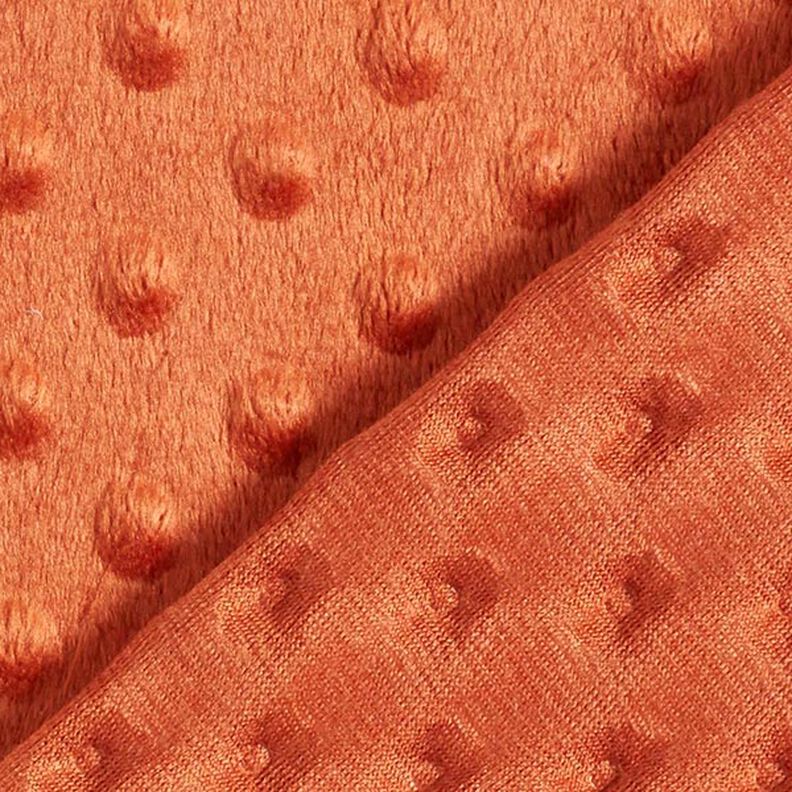 Gezellige fleece reliëfpunten – terracotta,  image number 4