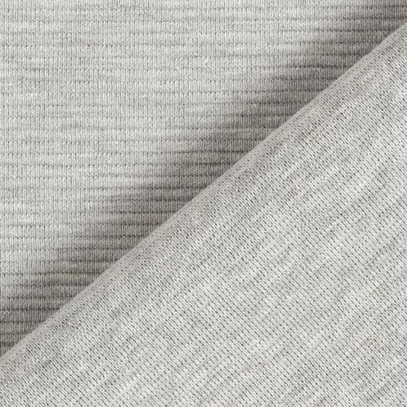 Ottoman ribjersey gemêleerd – lichtgrijs, image number 4