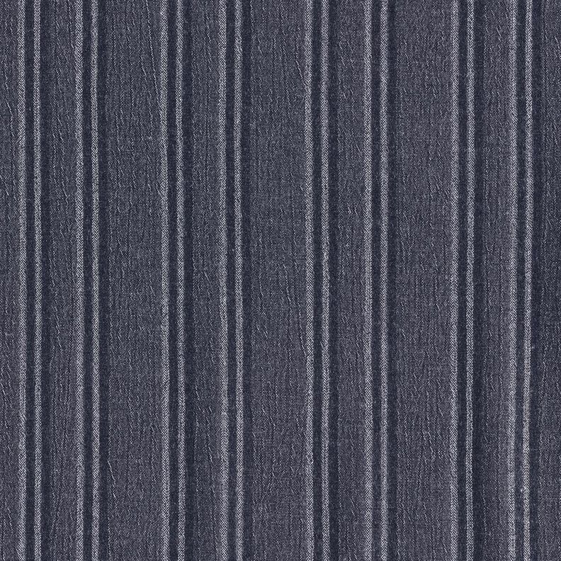 Katoenstof met gecrashte strepen – marineblauw, image number 1
