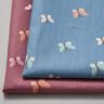 GOTS Katoenpopeline Vlinders – stralend blauw,  thumbnail number 5