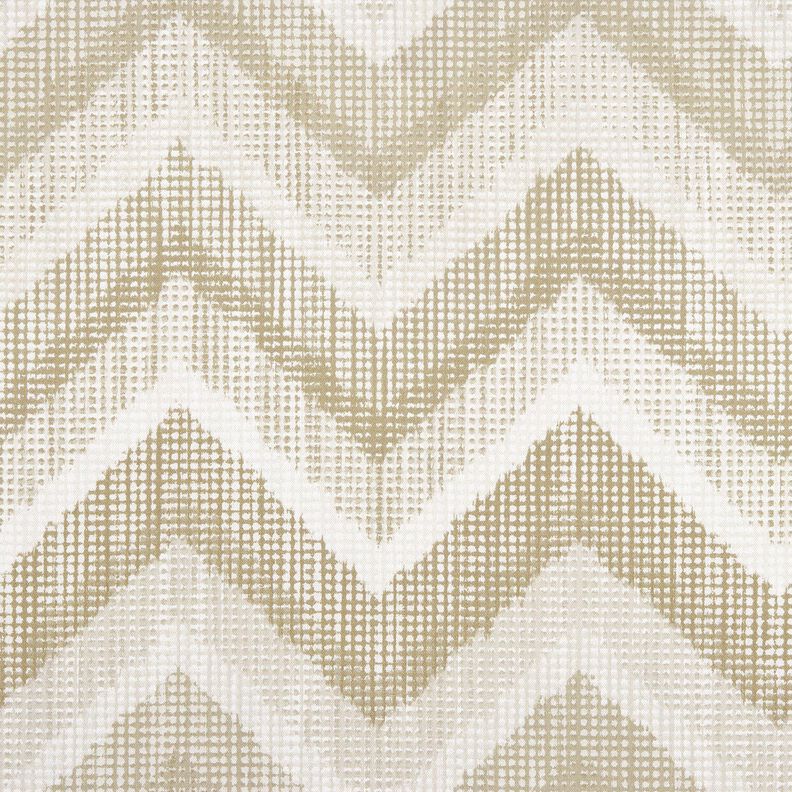 Decostof Half panama Chevron – natuur/duingeel,  image number 1