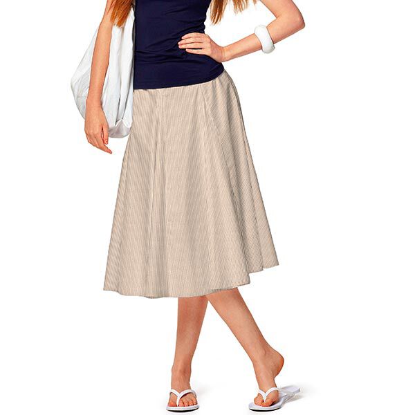 Organza Lurex Streifen – ecru/zilver, image number 5
