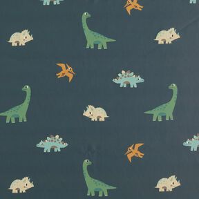 Regenjasstof vrolijke dinosaurussen Digitaal printen – graniet, 