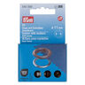 Oogjes met sluitringen [20 stuks | Ø 11 mm] | Prym – donkerbruin/zilver metallic,  thumbnail number 1