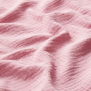 GOTS Mousseline/dubbel gehaakte stoffen | Tula – pastelviolet, 