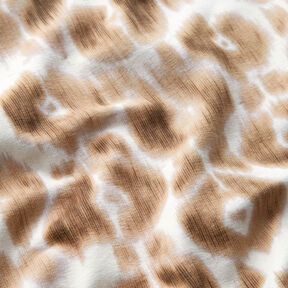 GOTS French Terry Batik luipaardpatroon | TCC x LOOKS by Wolfgang Joop – reekalf/creme, 