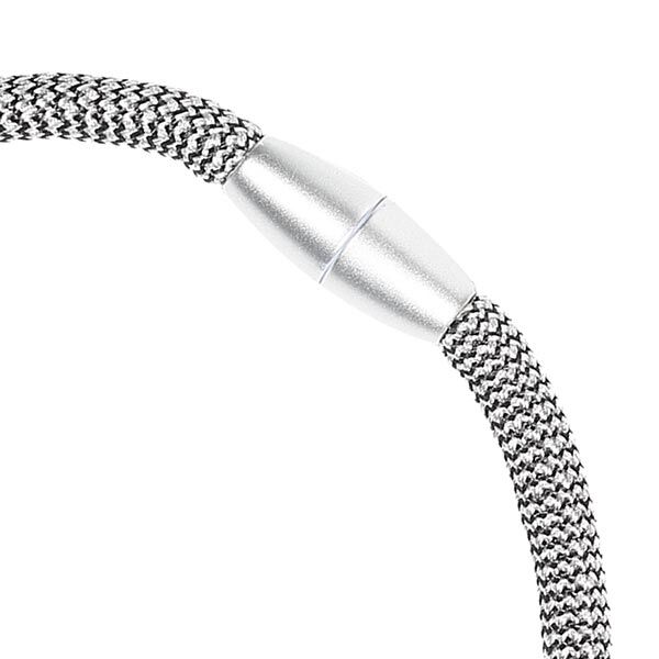 Eenvoudige gordijnhouder met magneetsluiting [60cm] – grijs | Gerster,  image number 2