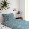 Katoenen stof Cretonne Abstracte bladeren – oceaanblauw/ivoor,  thumbnail number 7
