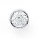 Strass metalen knoop oogje [  Ø10 mm ] – zilver,  thumbnail number 1