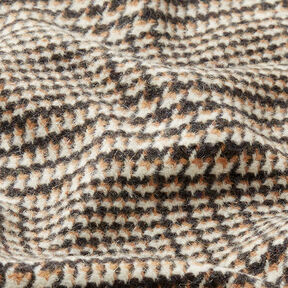 Mantelstof glencheck – anthraciet/beige, 