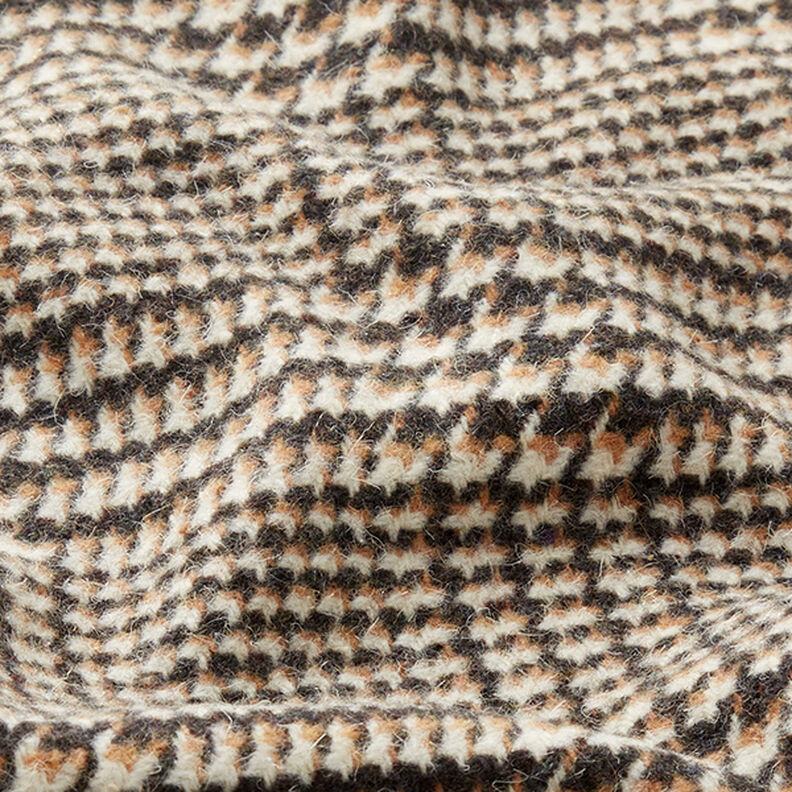 Mantelstof glencheck – anthraciet/beige, image number 2