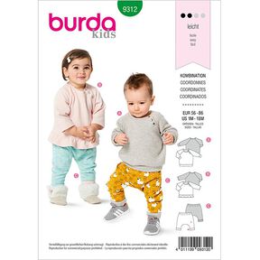 Shirt/Broek, Burda 9312 | 56-86, 