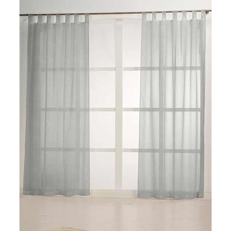 Gordijnstof voile linnenlook 300 cm – lichtgrijs,  image number 5