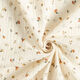 Mousseline/dubbel gehaakte stoffen Bloemen en egels – ecru,  thumbnail number 3