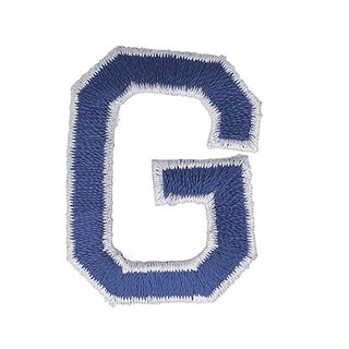 Applicatie letter G [ Hoogte: 4,6 cm ] – marineblauw, 