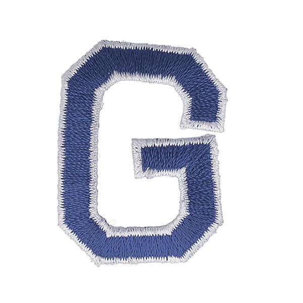 Applicatie letter G [ Hoogte: 4,6 cm ] – marineblauw,  image number 1