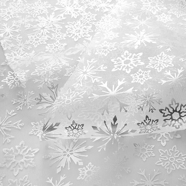 Organza sneeuwvlokken – wit,  image number 3
