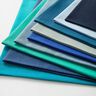 Boordstof effen – zwart blauw,  thumbnail number 9