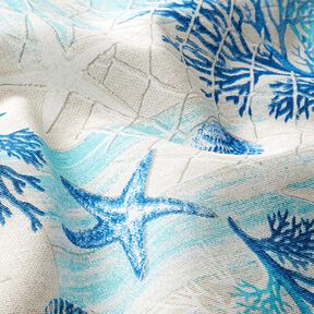 Decostof Canvas Maritieme collage – blauw/turkoois, 
