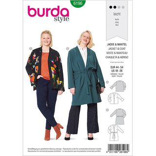 Jas, Burda 6196 | 44-54, 