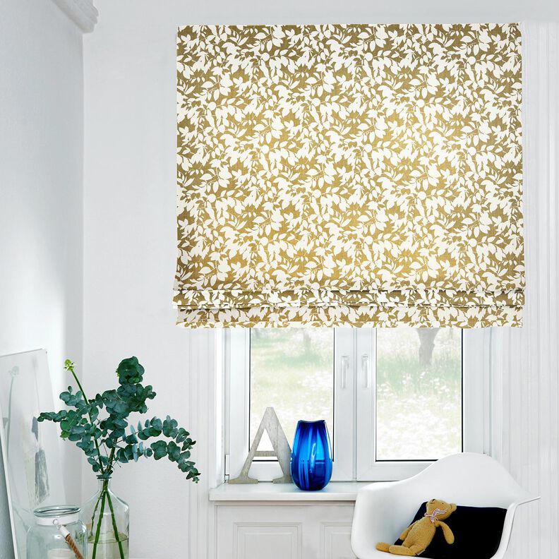 Decostof Panama Bladerenschaduw &ndash; creme/lichtolijf,  image number 5