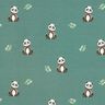 GOTS French Terry sommersweat Panda Digitaal printen – riet,  thumbnail number 1