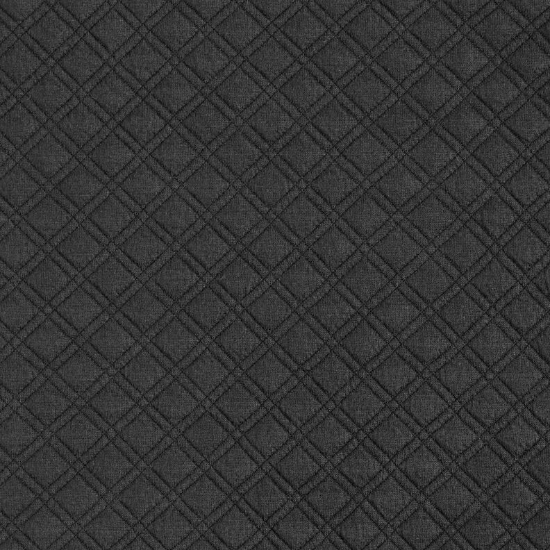 Gewatteerde jersey diamanten – zwart,  image number 1