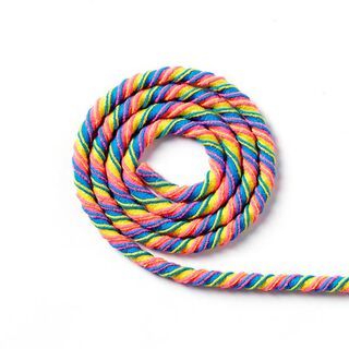 Elastisch koord Helix multicolor [Ø 5 mm] - geel/neonpink, 