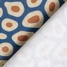 Decostof Half panama abstract luipaardpatroon – blauw/cashew,  thumbnail number 4
