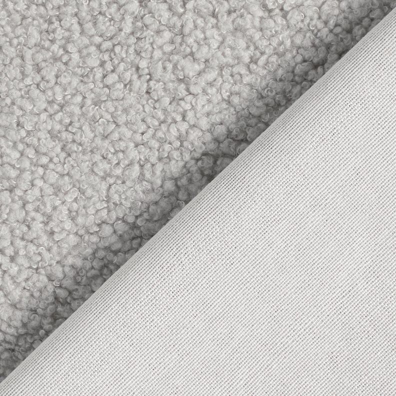 Bekledingsstof Schapenvacht look – zilvergrijs,  image number 3