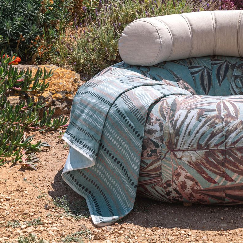 Outdoorstof Canvas Punten – eucalyptus/lichtbruin,  image number 7