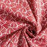 Gecoate katoen abstracte minibladeren – donkerrood/wit,  thumbnail number 4