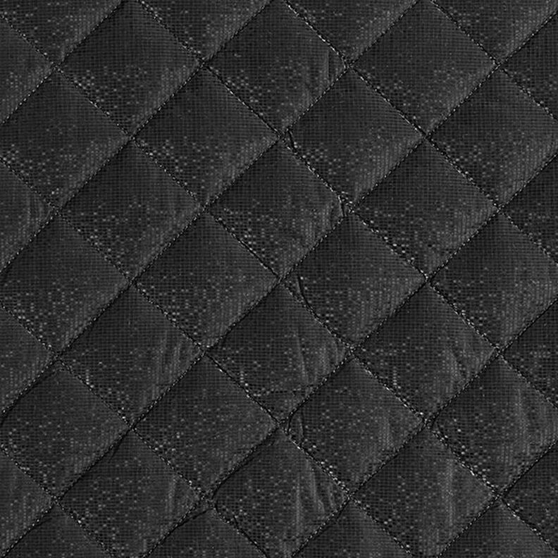 Doorgestikte stof ruiten – zwart,  image number 1