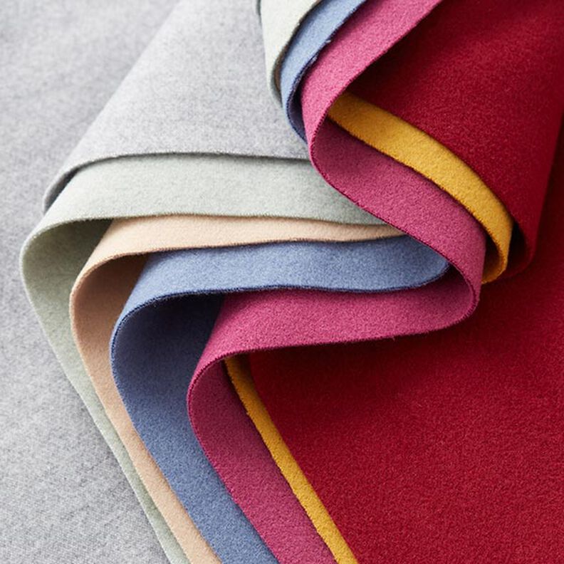 Mantelstof gerecycled polyester – purper,  image number 5