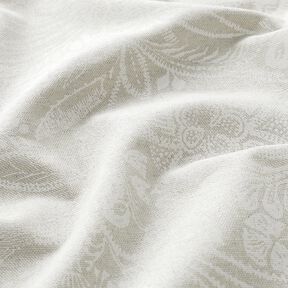 Decostof Half panama Gebloemde paisley – natuur/wit, 