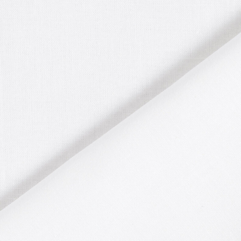 Katoenen stof Cretonne Effen – wit,  image number 3