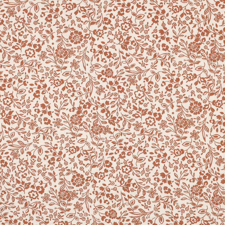 Mousseline/dubbel gehaakte stoffen tweekleurige bloemen  | Poppy Fabrics – lichtbeige/karamel,  image number 1