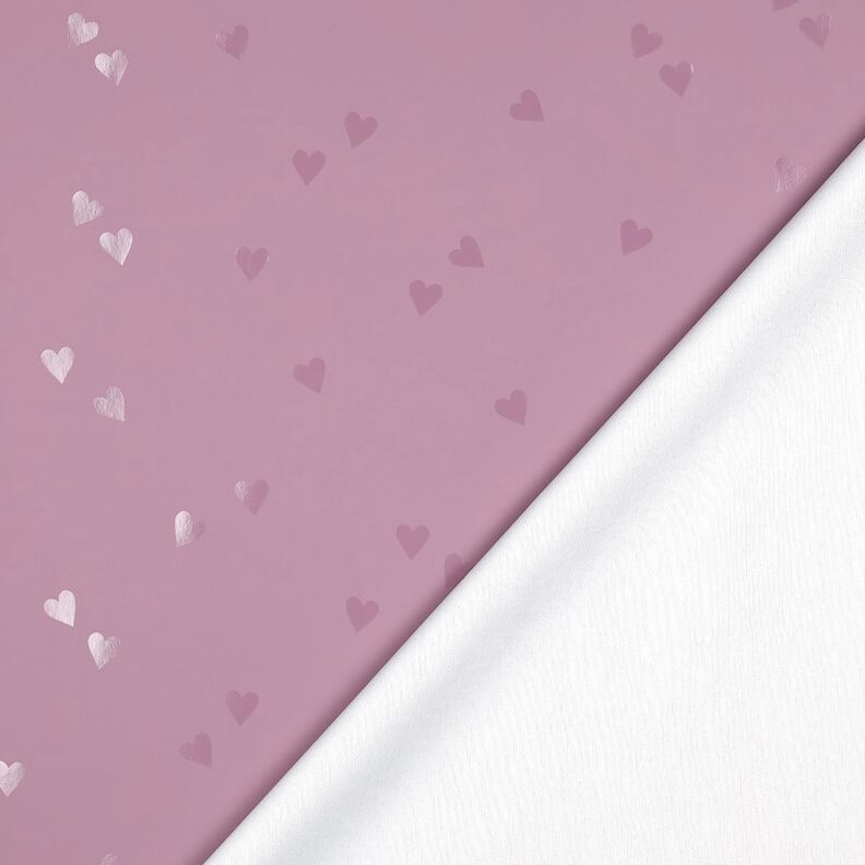 Regenjasstof kleine harten | Poppy Fabrics – licht oudroze, image number 4