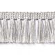 Franjes metallic [28 mm] - zilver,  thumbnail number 2